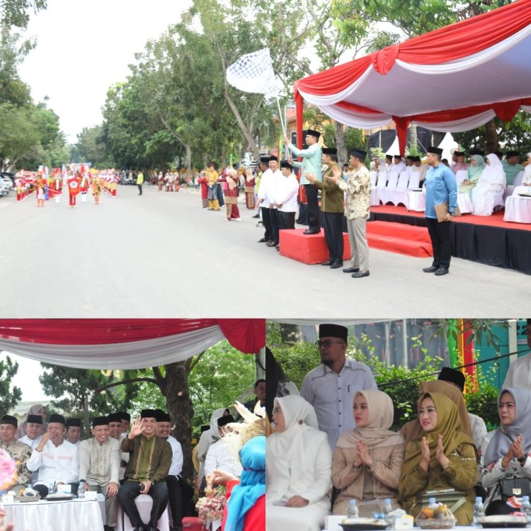 Dandim 0301/Pbr Hadiri Pawai Ta'aruf MTQ ke 56 kota Pekanbaru 