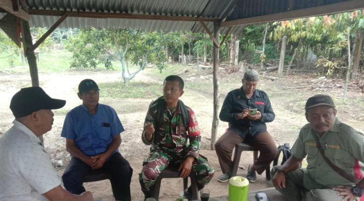 Babinsa Kodim 0301/ Pbr Himbau Masyarakat Agar Terus Jaga Kamtibmas  Selama Tahapan Pilkada