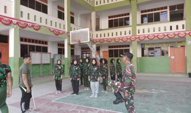Babinsa Kodim 0301/Pbr Bentuk Karakter Anak Bangsa Melalui PBB