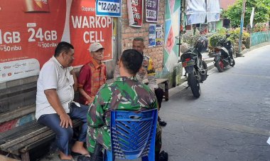 Babinsa Kodim 0301/Pbr Bangun Kemanunggalan Dengan Perkuat Silaturahim Bersama Warga Binaan
