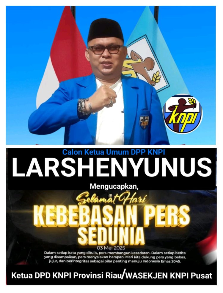 Ketua KNPI Riau Ucapkan Selamat Hari Kebebasan Pers  Sedunia
