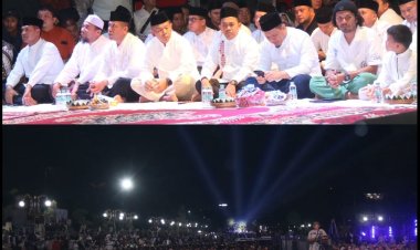 Peringati Hari Jadi Pekanbaru, Dandim 0301 Hadiri Tabligh Akbar Bersama Ustadz Hanan Attaki
