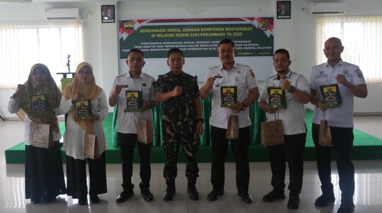 Pererat Silaturahmi, Kodim 0301/Pekanbaru Gelar Komunikasi Sosial Komponen Masyarakat