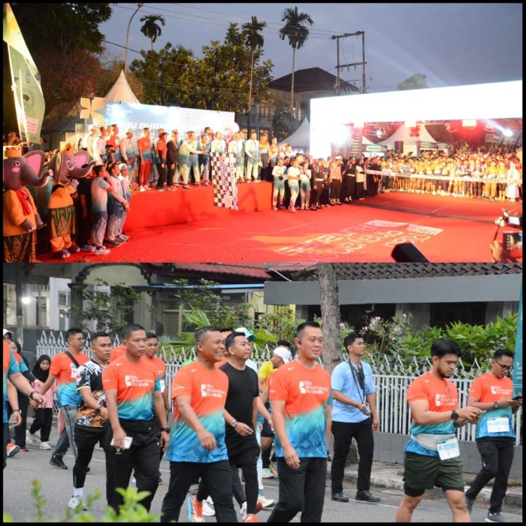 Dandim 0301/Pbr Hadiri Lomba Lari Riau Bhayangkara Run Tahun 2025