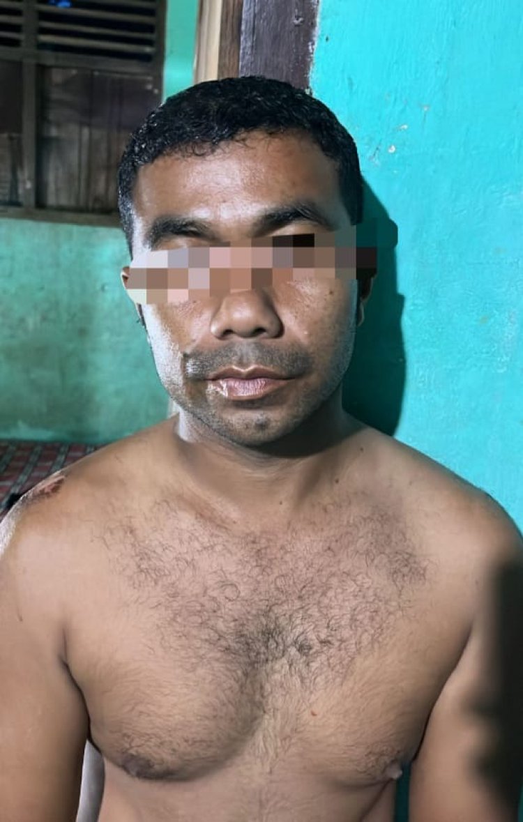 Polsek Kampar Tangkap Pelaku Bakar Rumah Mantan Istri di Desa Penyasawan 