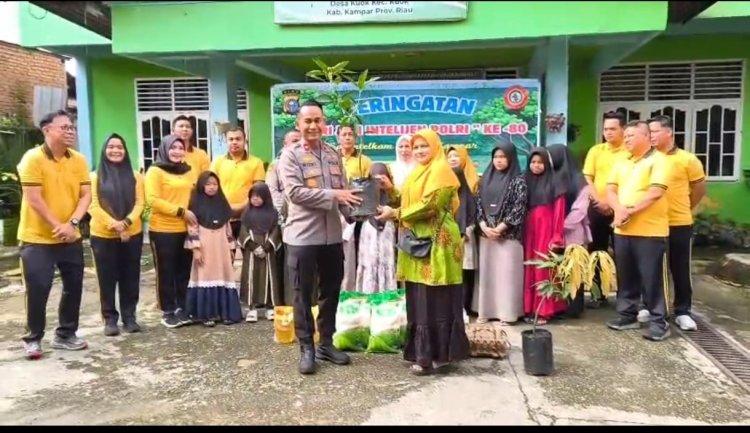 Intelijen Bukan Hanya Pengamanan: Sat Intelkam Polres Kampar Buktikan dengan Aksi Humanis di Hari Jadi!"