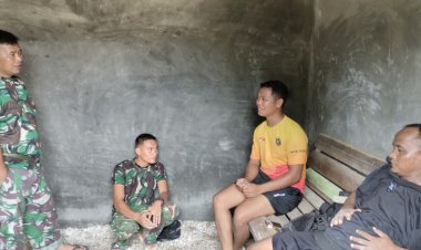 Rehat Sejenak, Satgas TMMD Ke-127 Kodim 0301/Pekanbaru Pererat Silaturahmi dengan Warga Tuah Negeri