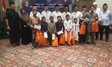 Mewakili Gubernur Riau Plt Kepala Dinas PUPR-PKPP Riau, Hadiri Buka Puasa Bersama DPD REI Riau  dan Santuni Puluhan Anak Yatim