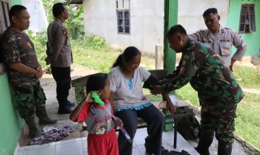 Satgas TMMD 127 Hadir Lebih Dekat, Layani Cek Tensi Warga Sialang Sakti