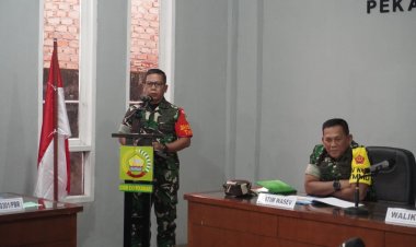 Dansatgas TMMD ke-127 Kodim 0301/Pekanbaru Terima Kunjungan Kerja Tim Wasev