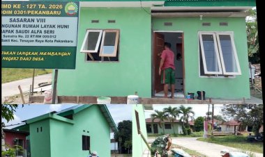 Tahap Akhir Pembangunan RTLH, Satgas TMMD Pasang Slop Balik Kamar Tambahan