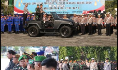Dandim 0301/Pekanbaru Hadiri Apel Gelar Operasi Ketupat Lancang Kuning 2026 