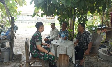 Silaturahmi Tanpa Batas, Babinsa Kodim 0301/Pbr  dan Warga Berbagi Hangatnya Lebaran