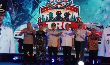 Dandim 0301/Pekanbaru Hadiri Peresmian Layanan TRC Pekanbaru Aman 112 dan Mobil Antar Sehat
