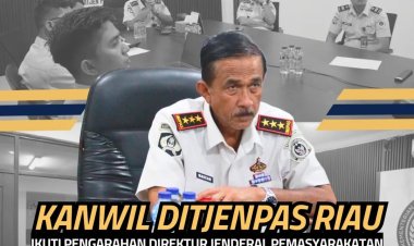 Kanwil Ditjenpas Riau Ikuti Pengarahan Direktur Jenderal Pemasyarakatan Secara Virtual