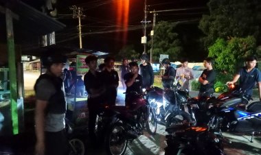 Tim Raga Res Kampar Patroli Malam Hari, Kasat Samapta Beri Himbauan Humanis Untuk Jaga Keamanan Bangkinang   