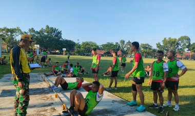 Kodim 0301/Pekanbaru Uji Ketahanan Fisik Prajurit Lewat Garjas Periodik I TA 2026