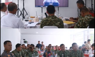Dandim 0301/Pekanbaru Ikuti Peresmian Operasionalisasi KDKMP Bersama Presiden RI Secara Vidcon 