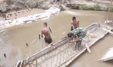Pengecoran Pondasi Jembatan Garuda Armco Tahap I Jadi Fokus Pengerjaan Hari Ini