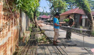 Ketelitian Personel Kodim 0301/Pekanbaru Jadi Kunci Pengerjaan Pondasi Jembatan Garuda Beton