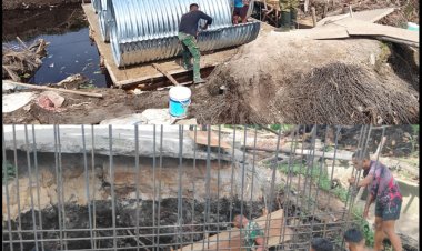Empat Jembatan Garuda Dibangun Serentak, Kodim 0301/Pbr Dukung Konektivitas dan Pertumbuhan Ekonomi Masyarakat