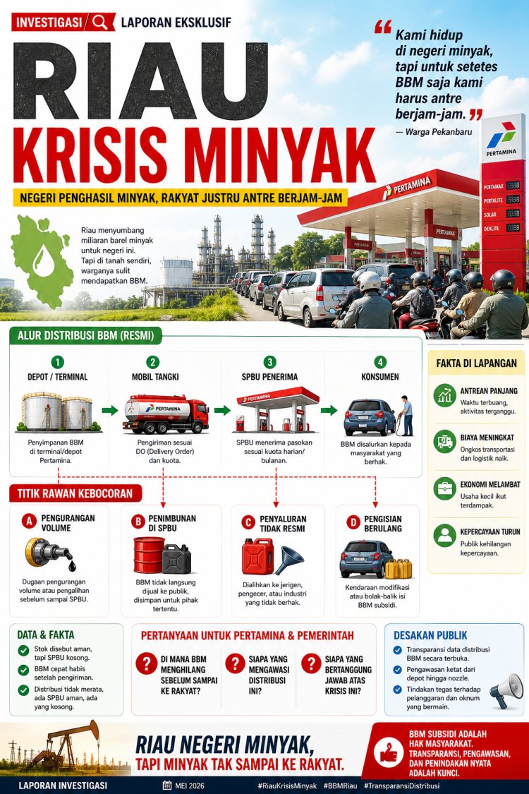 Derita Riau Negeri Minyak: Kaya Minyak, Miskin Akses BBM