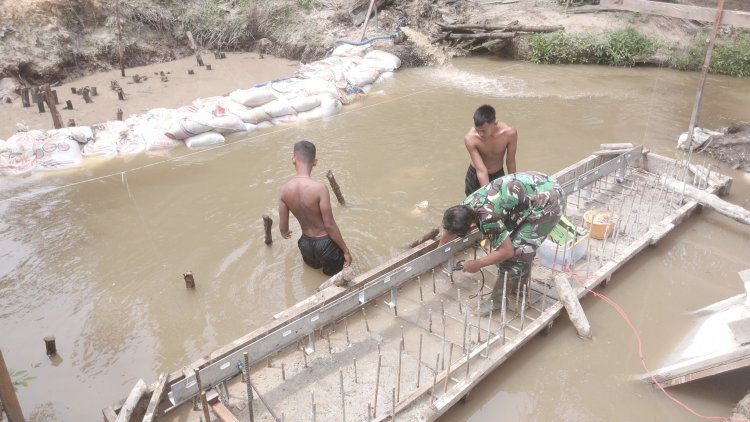 Pengecoran Pondasi Jembatan Garuda Armco Tahap I Jadi Fokus Pengerjaan Hari Ini