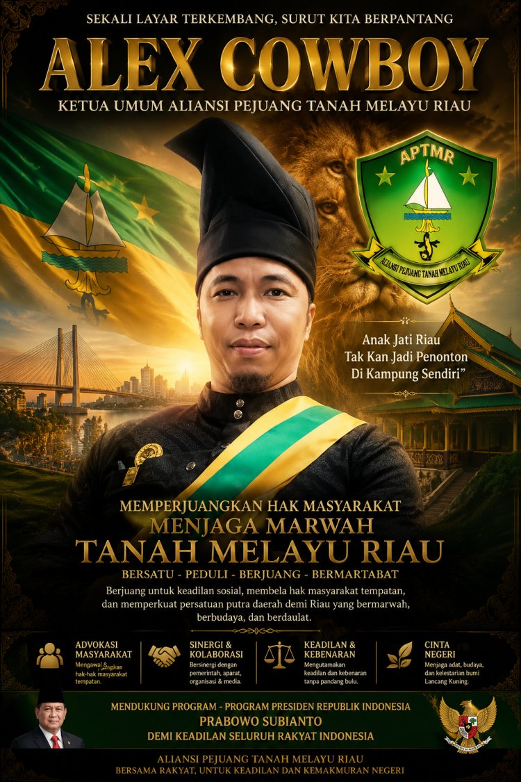 Putra Daerah Harus Bersatu, Alexander “Alex Cowboy” Ajak Anak Melayu Riau Jaga Marwah Bumi Lancang Kuning