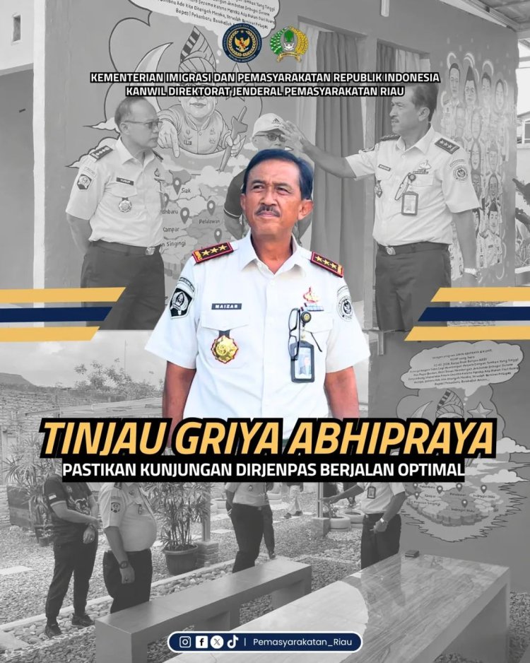 Tinjau Griya Abhipraya, Pastikan Kunjungan Dirjenpas Berjalan Optimal