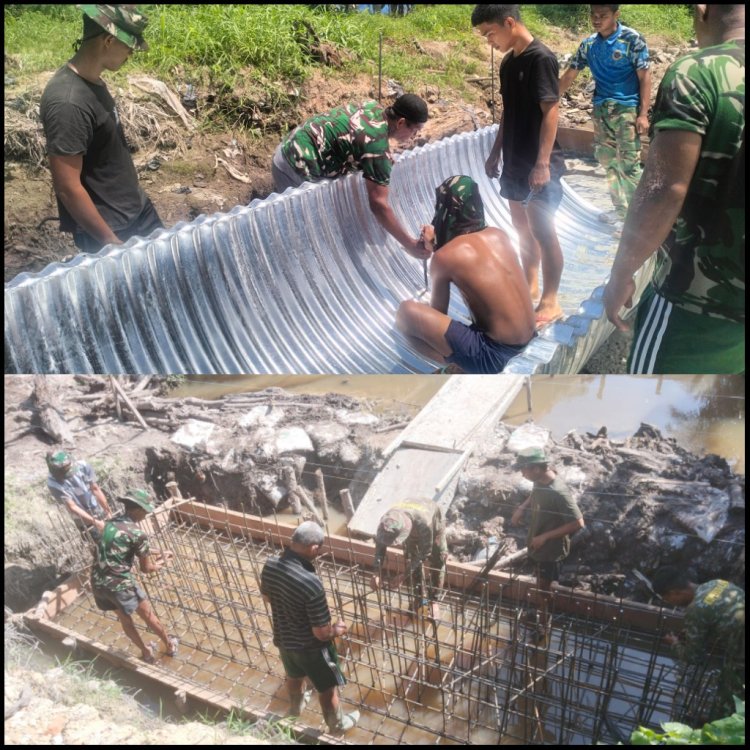 Semangat TNI Bangun Negeri, Tiga Jembatan Garuda di Pekanbaru Terus Berprogres