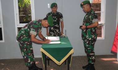 Dandim 0301/Pekanbaru Pimpin Laporan Korps Perwira Pindah Satuan dan Sertijab Danramil
