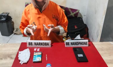 Polres Kampar Tangkap Wanita Paru Baya di Kelurahan Bangkinang, Sita 2 Paket Sabu-sabu 