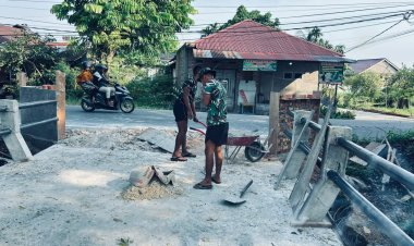 Kodim 0301/Pekanbaru Wujudkan Infrastruktur yang Berdampak, Jembatan Garuda Armco Masuki Tahap Akhir