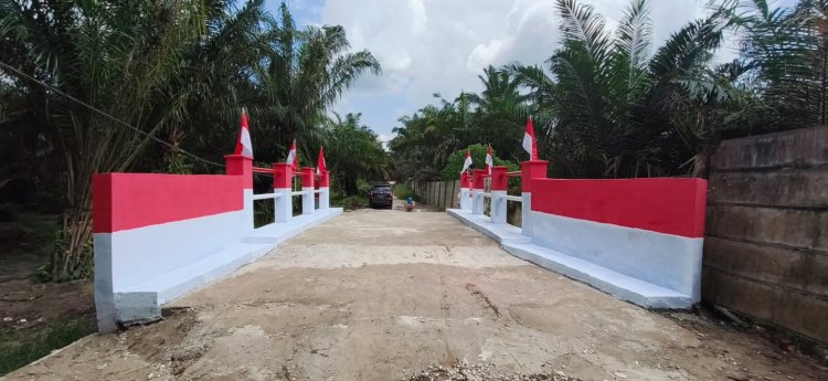 Kodim 0301/Pekanbaru Tuntaskan Jembatan Garuda Armco, Konektivitas Warga Semakin Lancar